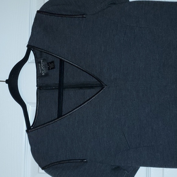 ST. John Gray Wool Dress Size 6 - Picture 2 of 8